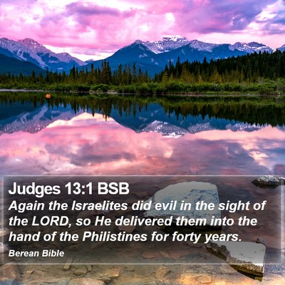 Judges 13:1 BSB Bible Verse Image