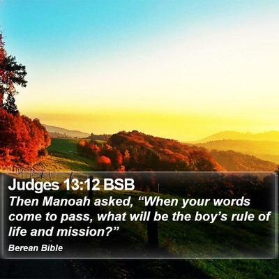 Judges 13:12 BSB Bible Verse Image
