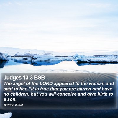 Judges 13:3 BSB Bible Verse Image