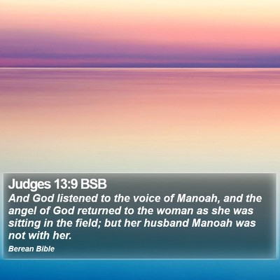 Judges 13:9 BSB Bible Verse Image