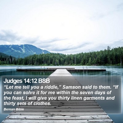 Judges 14:12 BSB Bible Verse Image