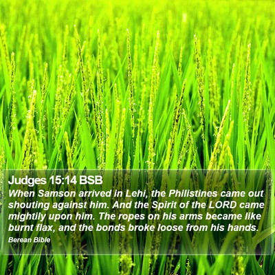 Judges 15:14 BSB Bible Verse Image