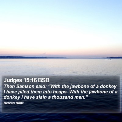 Judges 15:16 BSB Bible Verse Image