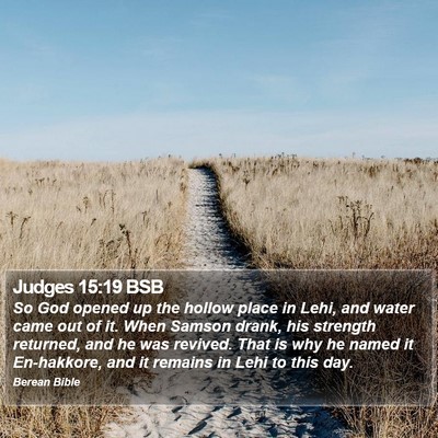Judges 15:19 BSB Bible Verse Image