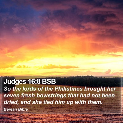 Judges 16:8 BSB Bible Verse Image