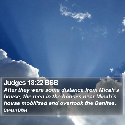 Judges 18:22 BSB Bible Verse Image