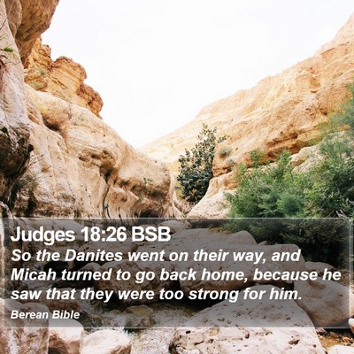 Judges 18:26 BSB Bible Verse Image