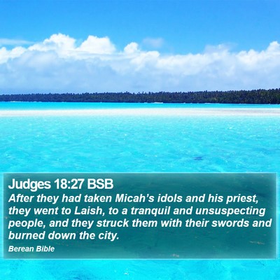 Judges 18:27 BSB Bible Verse Image