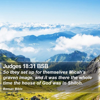 Judges 18:31 BSB Bible Verse Image