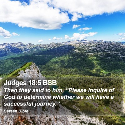 Judges 18:5 BSB Bible Verse Image