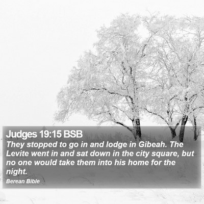 Judges 19:15 BSB Bible Verse Image