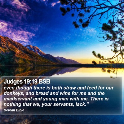 Judges 19:19 BSB Bible Verse Image
