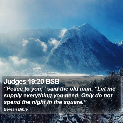 Judges 19:20 BSB Bible Verse Image