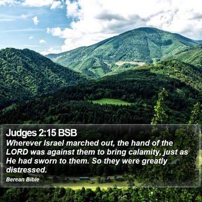 Judges 2:15 BSB Bible Verse Image