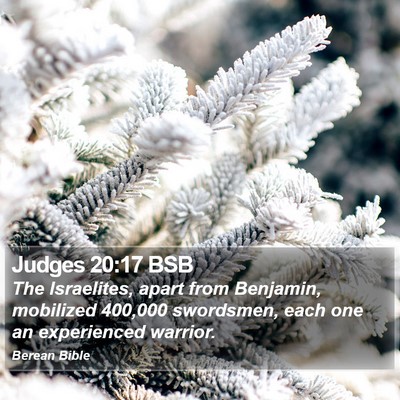 Judges 20:17 BSB Bible Verse Image