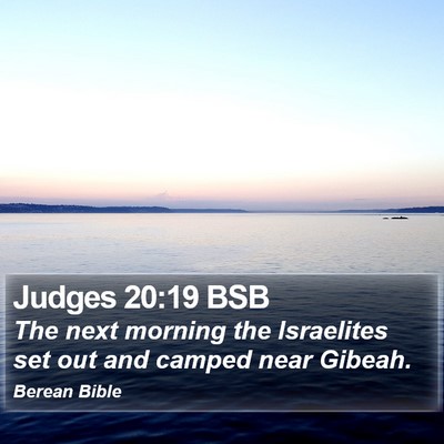 Judges 20:19 BSB Bible Verse Image