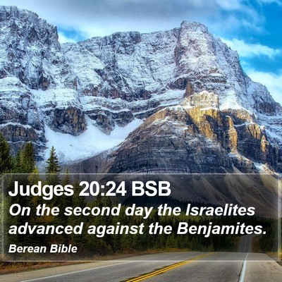 Judges 20:24 BSB Bible Verse Image