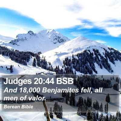 Judges 20:44 BSB Bible Verse Image