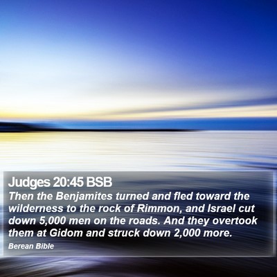 Judges 20:45 BSB Bible Verse Image