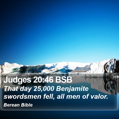 Judges 20:46 BSB Bible Verse Image