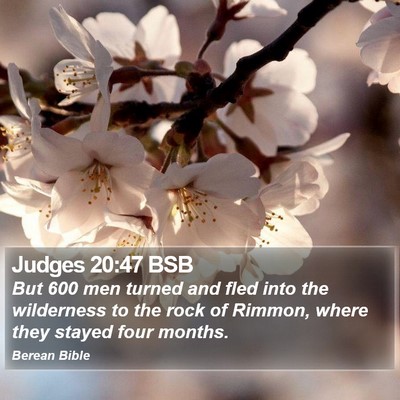 Judges 20:47 BSB Bible Verse Image