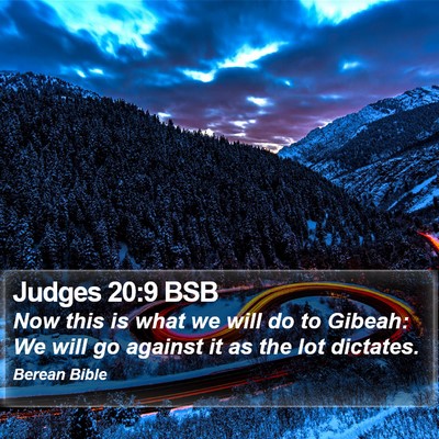 Judges 20:9 BSB Bible Verse Image