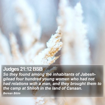 Judges 21:12 BSB Bible Verse Image