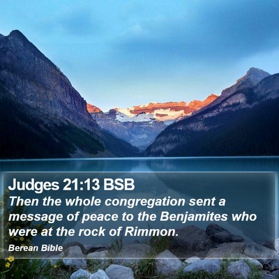 Judges 21:13 BSB Bible Verse Image