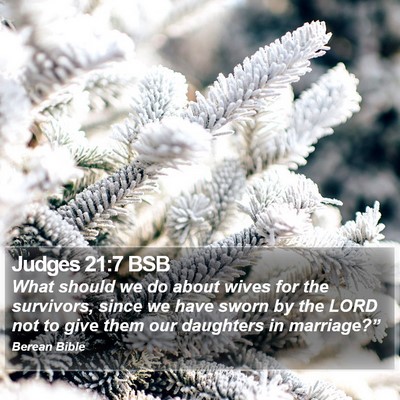 Judges 21:7 BSB Bible Verse Image