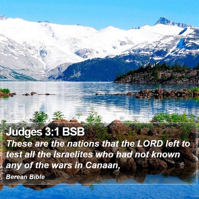 Judges 3:1 BSB Bible Verse Image