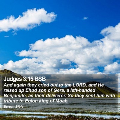 Judges 3:15 BSB Bible Verse Image