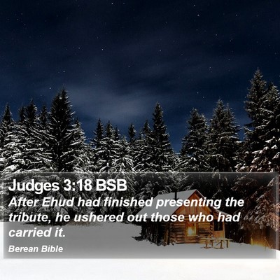 Judges 3:18 BSB Bible Verse Image