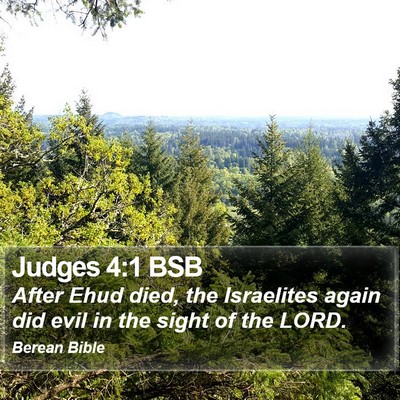 Judges 4:1 BSB Bible Verse Image