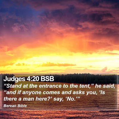 Judges 4:20 BSB Bible Verse Image