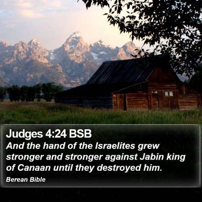 Judges 4:24 BSB Bible Verse Image
