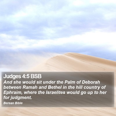 Judges 4:5 BSB Bible Verse Image