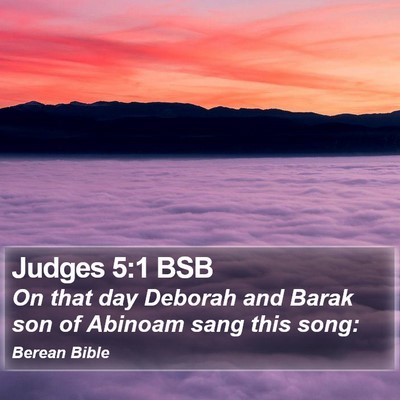 Judges 5:1 BSB Bible Verse Image