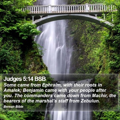 Judges 5:14 BSB Bible Verse Image
