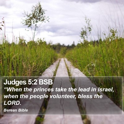 Judges 5:2 BSB Bible Verse Image