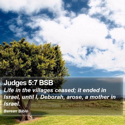 Judges 5:7 BSB Bible Verse Image