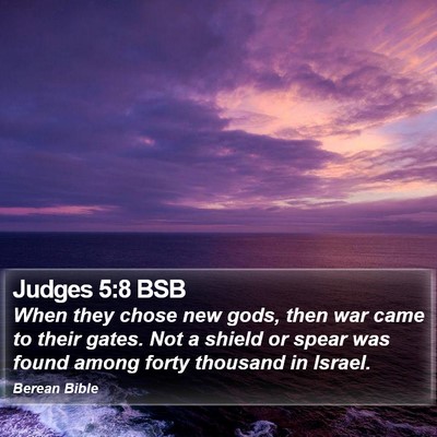 Judges 5:8 BSB Bible Verse Image