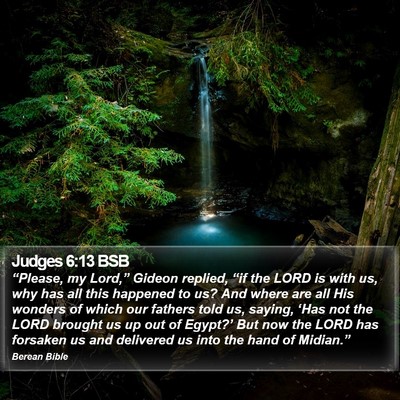 Judges 6:13 BSB Bible Verse Image
