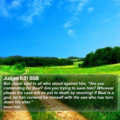 Judges 6:31 BSB Bible Verse Image