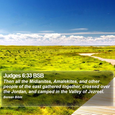Judges 6:33 BSB Bible Verse Image
