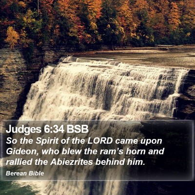 Judges 6:34 BSB Bible Verse Image