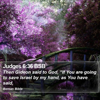 Judges 6:36 BSB Bible Verse Image