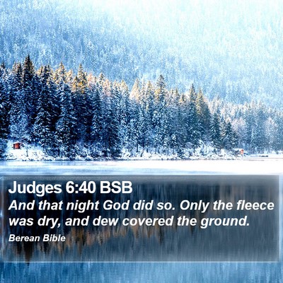 Judges 6:40 BSB Bible Verse Image