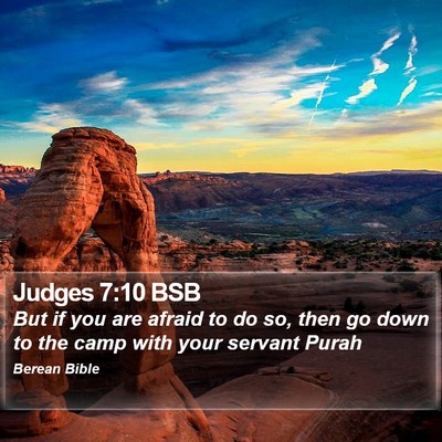 Judges 7:10 BSB Bible Verse Image