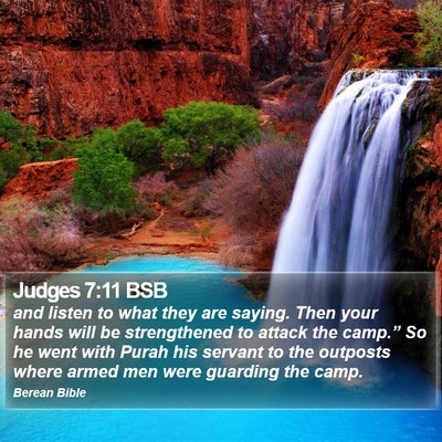 Judges 7:11 BSB Bible Verse Image