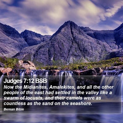 Judges 7:12 BSB Bible Verse Image